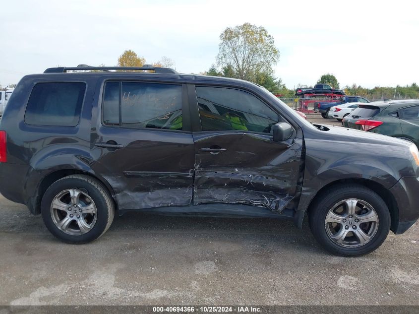 2012 Honda Pilot Ex-L VIN: 5FNYF4H67CB066083 Lot: 40694366