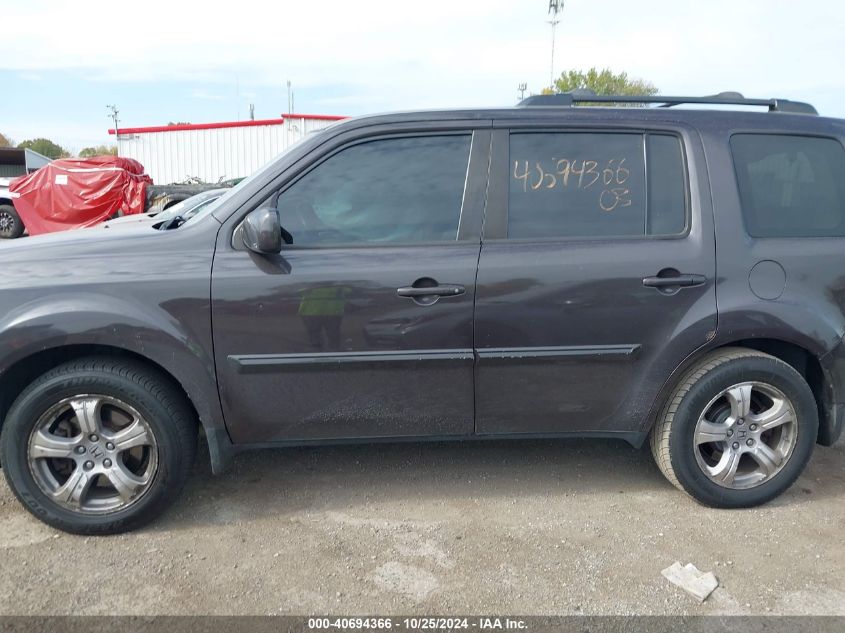 2012 Honda Pilot Ex-L VIN: 5FNYF4H67CB066083 Lot: 40694366