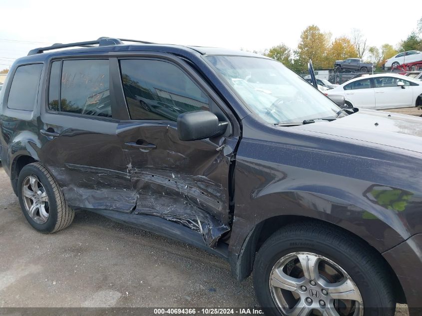 2012 Honda Pilot Ex-L VIN: 5FNYF4H67CB066083 Lot: 40694366