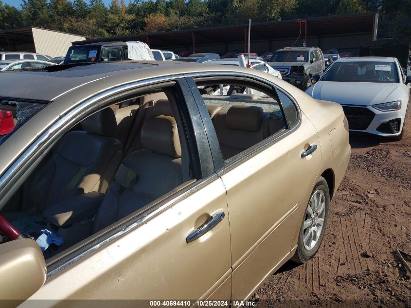 2003 Lexus Es 300 VIN: JTHBF30G930142078 Lot: 40694410