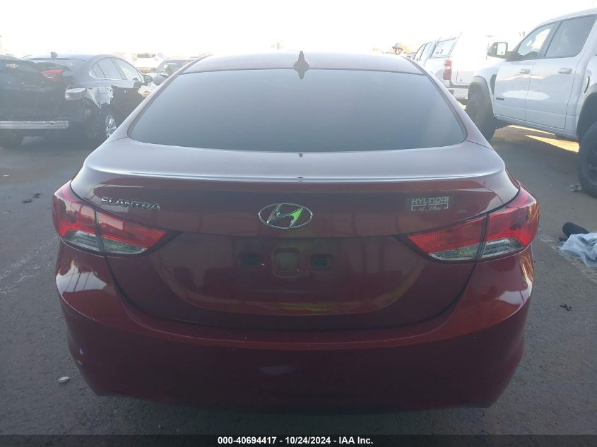 2013 Hyundai Elantra Gls VIN: KMHDH4AE0DU493054 Lot: 40694417