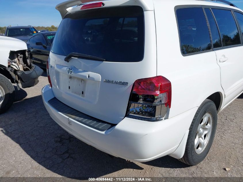 2007 Toyota Highlander VIN: JTEDD21A170157194 Lot: 40694442