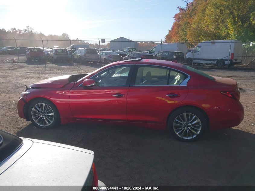 2021 Infiniti Q50 Luxe Awd VIN: JN1EV7BRXMM752754 Lot: 40694443