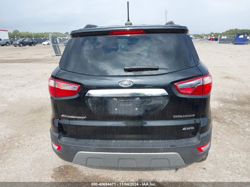 2020 Ford Ecosport Titanium VIN: MAJ6S3KL2LC349005 Lot: 40694471