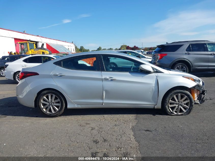 2014 Hyundai Elantra Se VIN: 5NPDH4AEXEH495118 Lot: 40694475