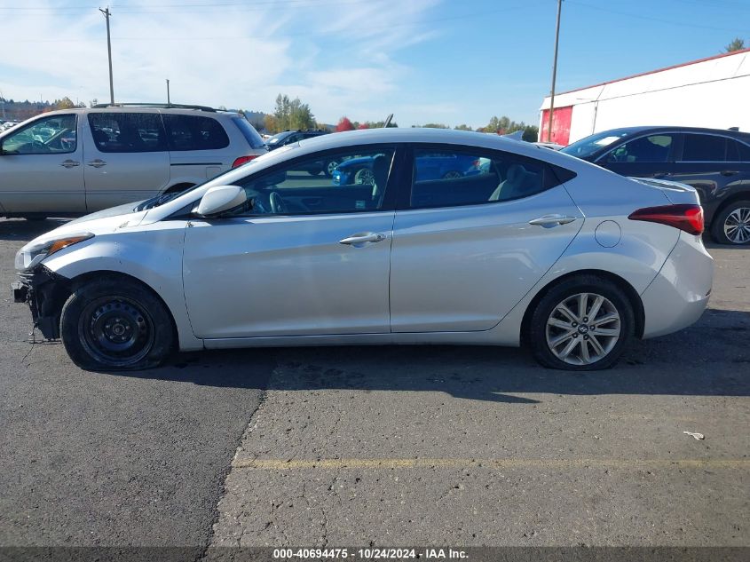 2014 Hyundai Elantra Se VIN: 5NPDH4AEXEH495118 Lot: 40694475