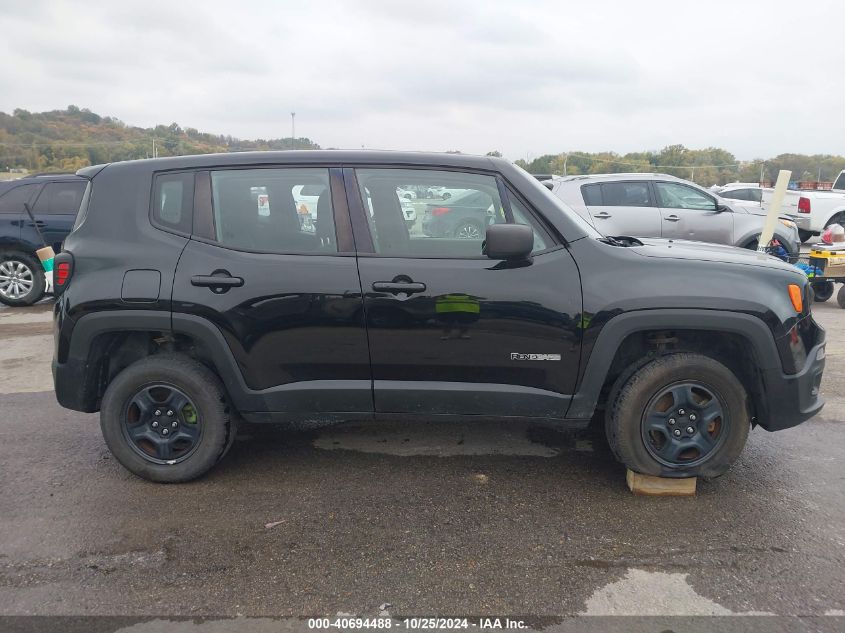 2018 Jeep Renegade Sport 4X4 VIN: ZACCJBABXJPG90311 Lot: 40694488