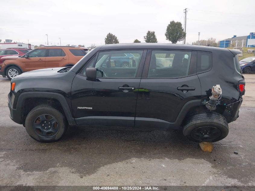 2018 Jeep Renegade Sport 4X4 VIN: ZACCJBABXJPG90311 Lot: 40694488