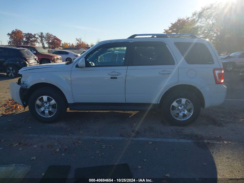 2012 Ford Escape Limited VIN: 1FMCU0EG3CKA70796 Lot: 40694654