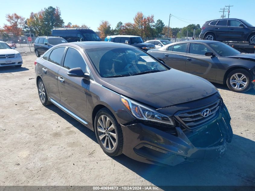 VIN 5NPE34AFXGH367332 2016 Hyundai Sonata, Sport no.1