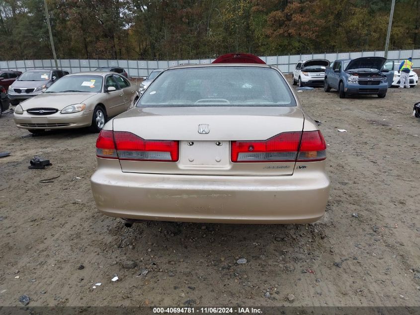 2001 Honda Accord 3.0 Ex VIN: 1HGCG16501A058687 Lot: 40694781