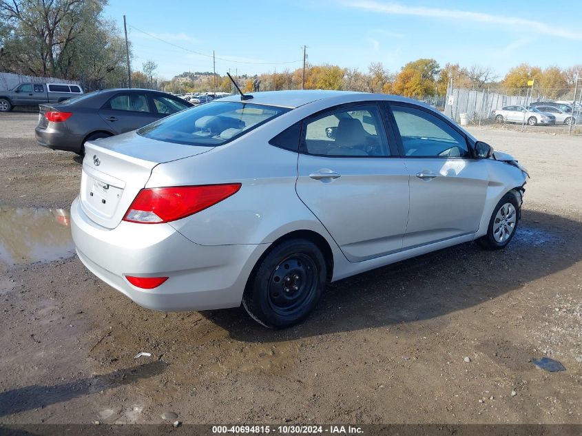 VIN KMHCT4AE8GU036488 2016 Hyundai Accent, SE no.4