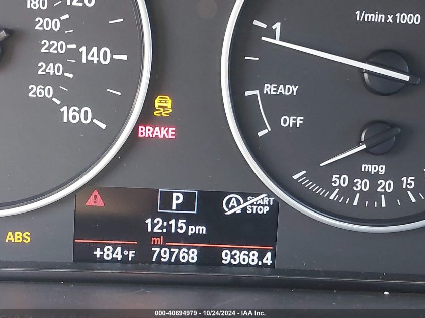 2015 BMW 328I VIN: WBA3C1C55FK124695 Lot: 40694979