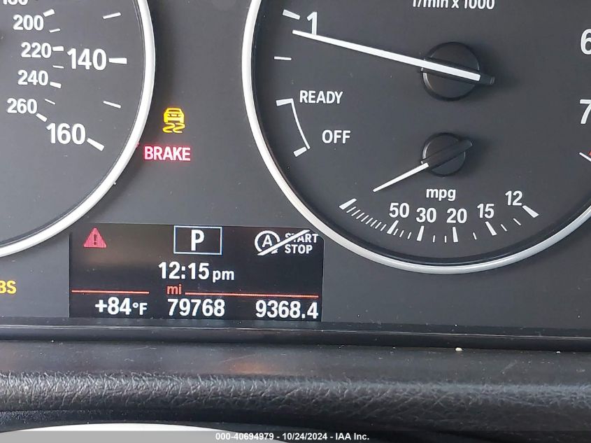 2015 BMW 328I VIN: WBA3C1C55FK124695 Lot: 40694979