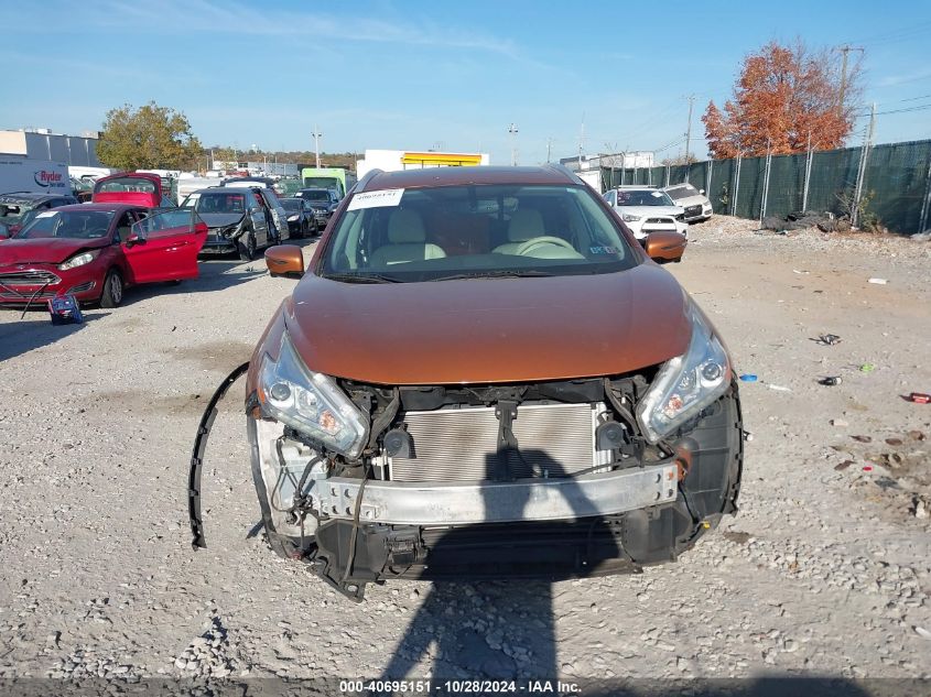 2016 Nissan Murano Sl VIN: 5N1AZ2MH2GN105119 Lot: 40695151