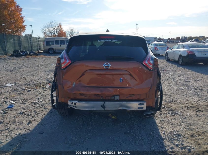 2016 Nissan Murano Sl VIN: 5N1AZ2MH2GN105119 Lot: 40695151