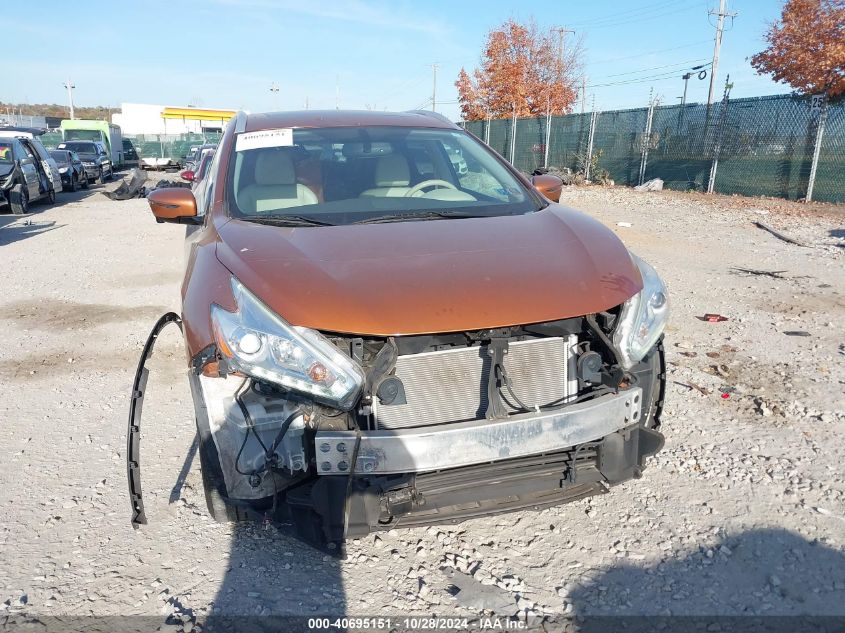 2016 Nissan Murano Sl VIN: 5N1AZ2MH2GN105119 Lot: 40695151