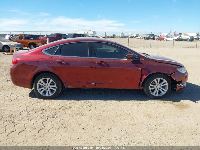 2016 Chrysler 200 Limited VIN: 1C3CCCAB3GN110693 Lot: 40695210