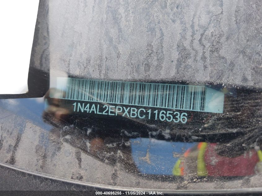 2011 Nissan Altima 2.5 S VIN: 1N4AL2EPXBC116536 Lot: 40695255