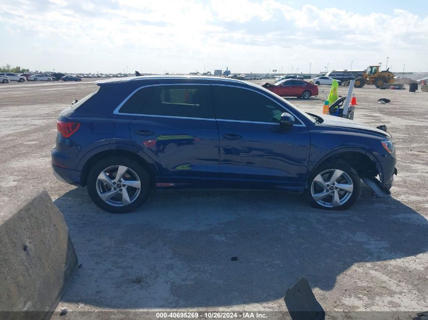 2021 Audi Q3 Premium 40 Tfsi Quattro Tiptronic VIN: WA1AUCF32M1066149 Lot: 40695269