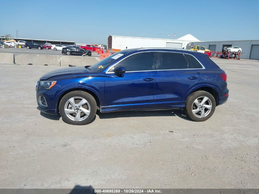 2021 Audi Q3 Premium 40 Tfsi Quattro Tiptronic VIN: WA1AUCF32M1066149 Lot: 40695269