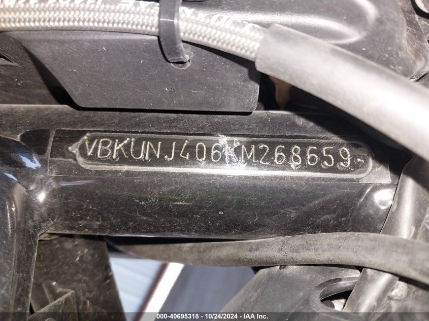 2019 Husqvarna Svartpilen 401 VIN: VBKUNJ406KM268659 Lot: 40695318