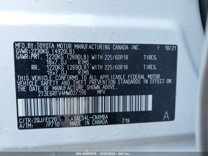 2021 TOYOTA RAV4 HYBRID XSE - 2T3E6RFV4MW027196