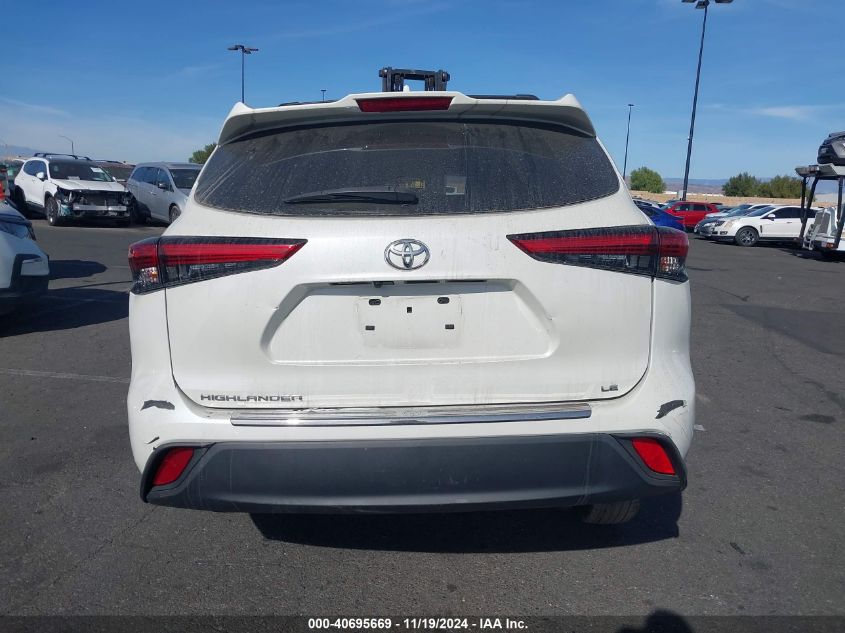 2021 Toyota Highlander Le VIN: 5TDZZRAH9MS056334 Lot: 40695669