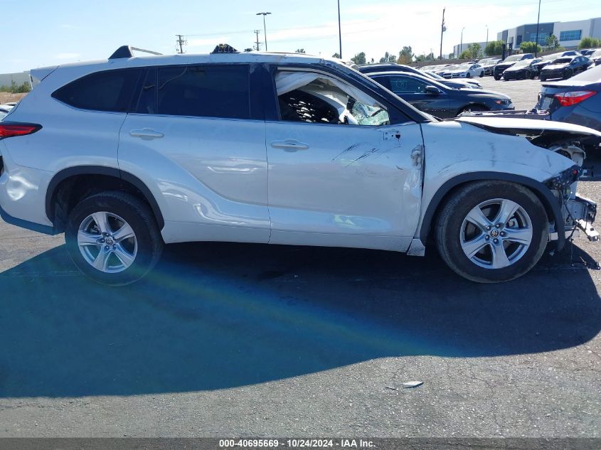 2021 Toyota Highlander Le VIN: 5TDZZRAH9MS056334 Lot: 40695669