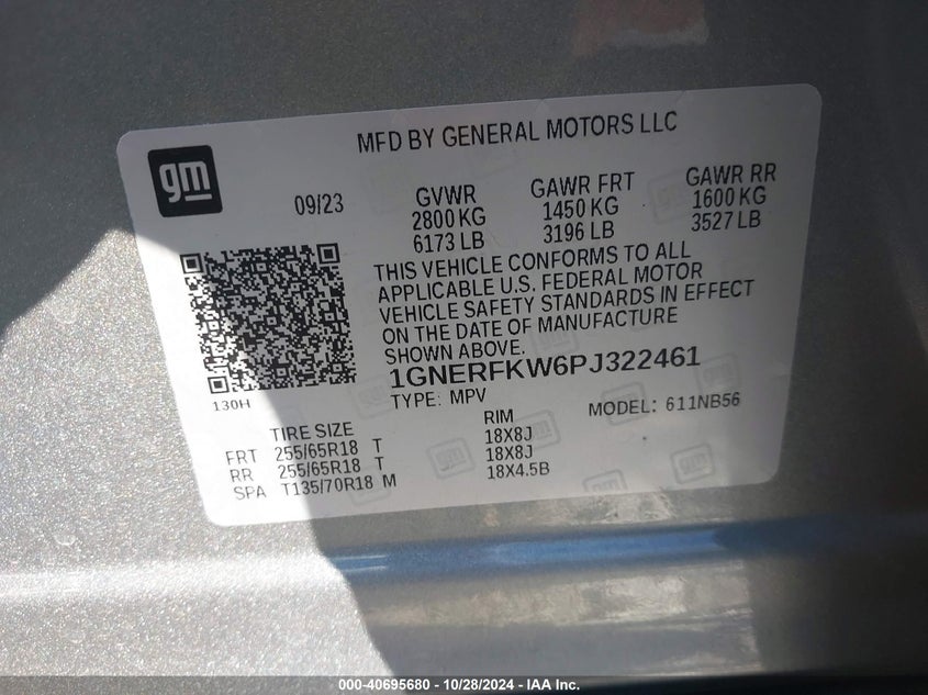 2023 CHEVROLET TRAVERSE FWD LS - 1GNERFKW6PJ322461