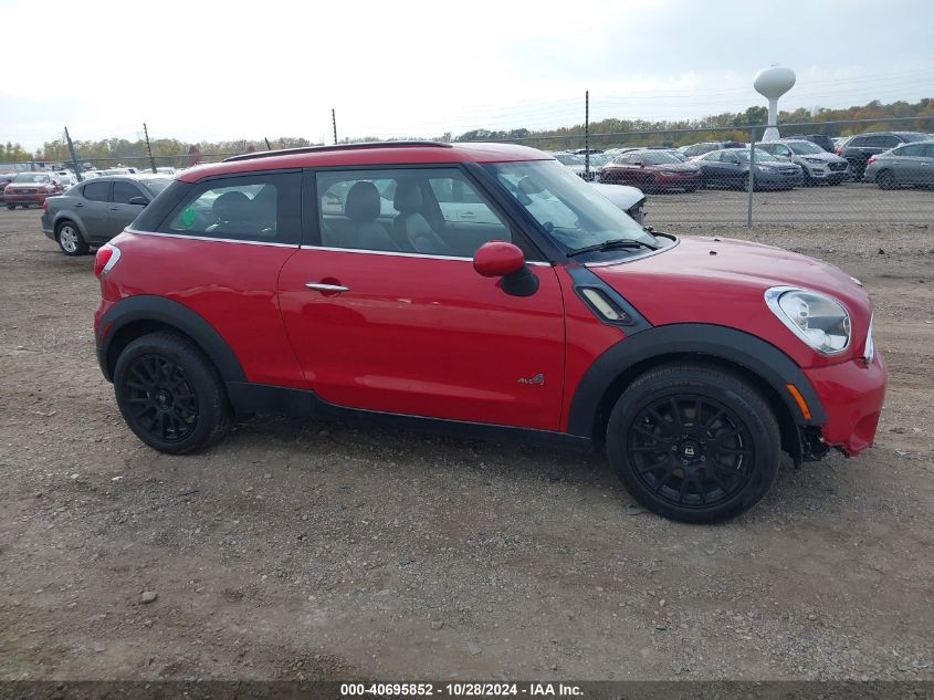 2014 Mini Paceman Cooper S VIN: WMWSS7C55EWS44439 Lot: 40695852