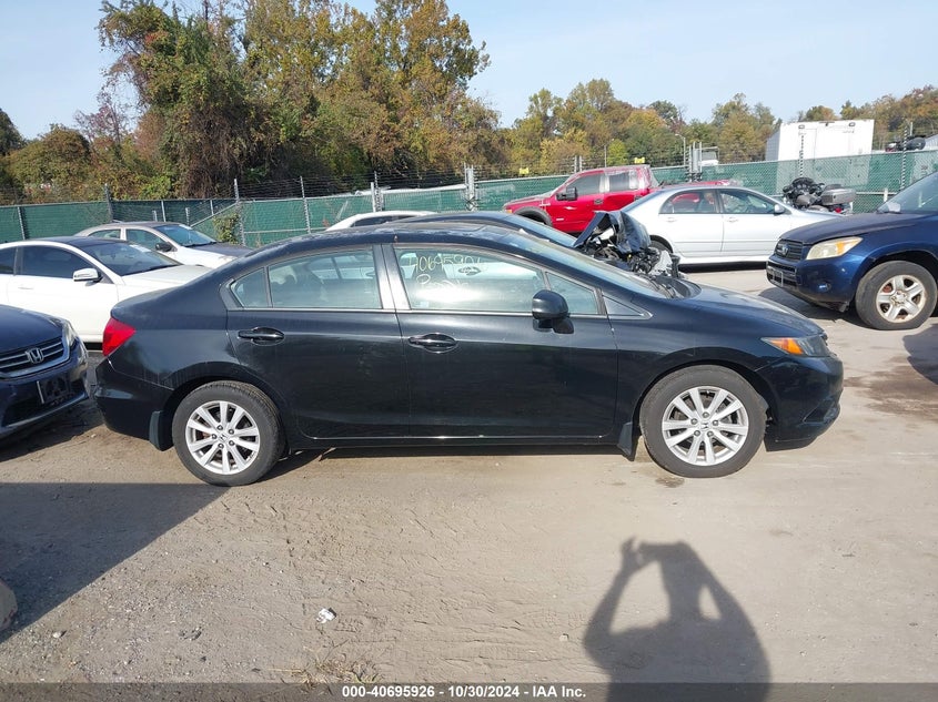 2012 Honda Civic Ex-L VIN: 2HGFB2F91CH503432 Lot: 40695926
