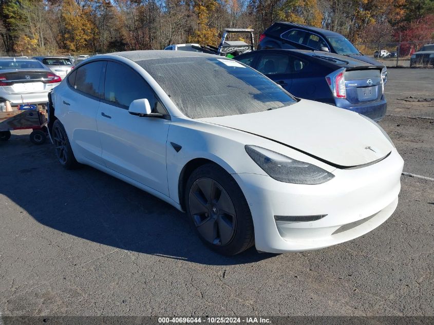 2021 Tesla Model 3 Standard Range Plus Rear-Wheel Drive VIN: 5YJ3E1EA5MF919859 Lot: 40696044