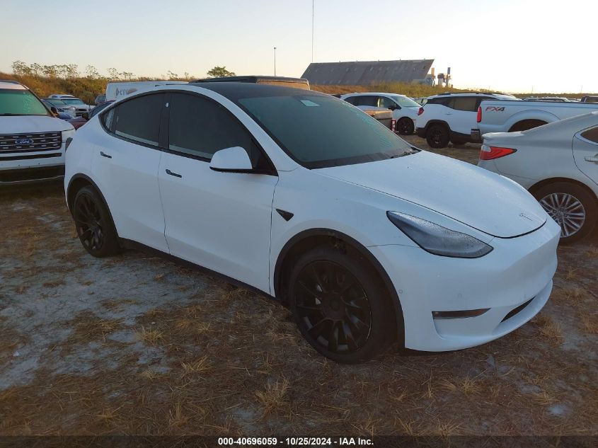 2021 TESLA MODEL Y LONG RANGE DUAL MOTOR ALL-WHEEL DRIVE - 5YJYGDEE4MF299297