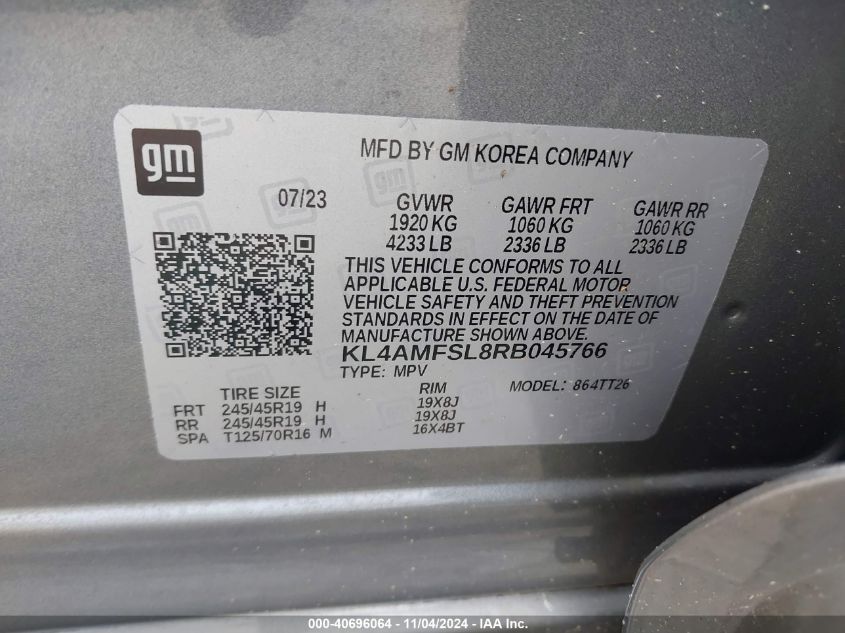 2024 Buick Encore Gx Avenir Fwd VIN: KL4AMFSL8RB045766 Lot: 40696064