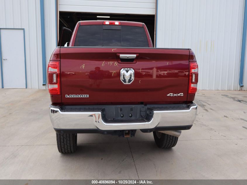 2019 Ram 2500 Laramie 4X4 6'4 Box VIN: 3C6UR5FL6KG595156 Lot: 40696094