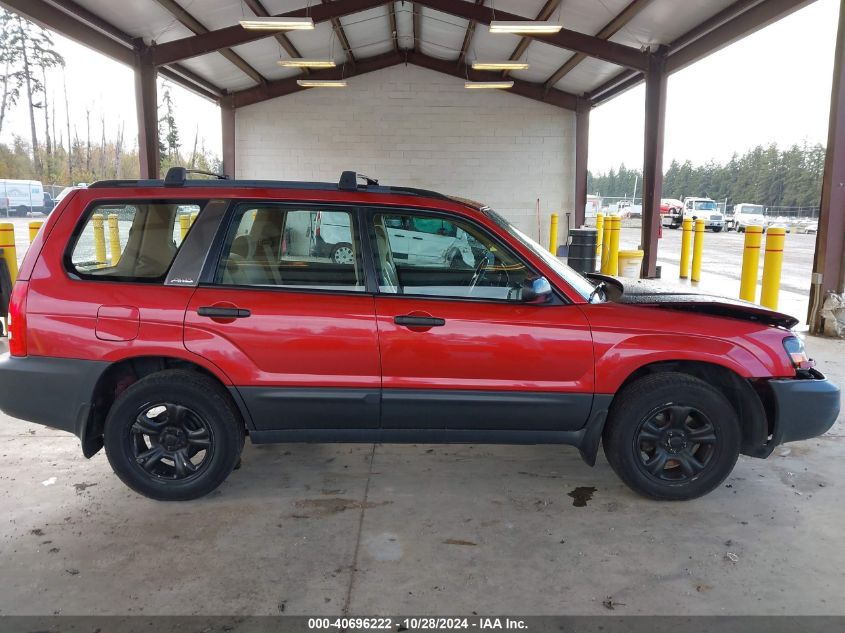 2003 Subaru Forester X VIN: JF1SG63643H747649 Lot: 40696222