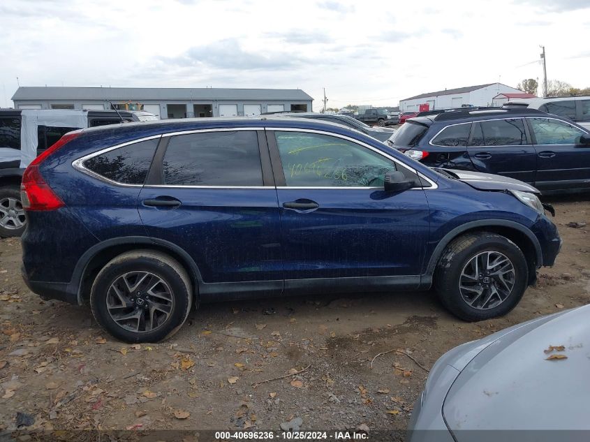 2016 Honda Cr-V Se VIN: 5J6RM4H43GL055863 Lot: 40696236