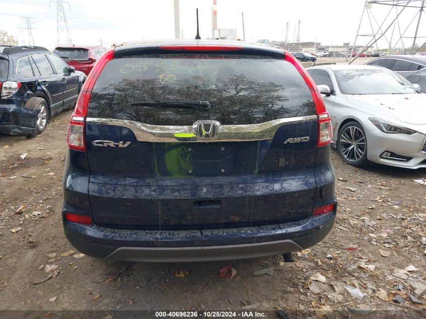 2016 Honda Cr-V Se VIN: 5J6RM4H43GL055863 Lot: 40696236