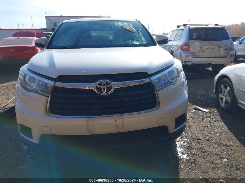 2016 Toyota Highlander Le V6 VIN: 5TDBKRFH0GS276349 Lot: 40696253