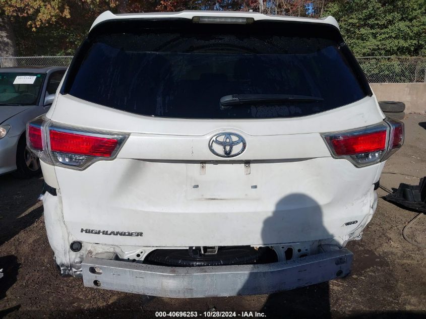 2016 Toyota Highlander Le V6 VIN: 5TDBKRFH0GS276349 Lot: 40696253