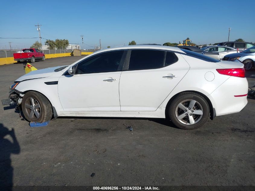 2014 Kia Optima Lx VIN: 5XXGM4A78EG345935 Lot: 40696256