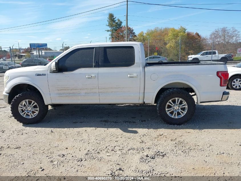 2017 Ford F-150 Lariat VIN: 1FTEW1EG6HKE45794 Lot: 40696270