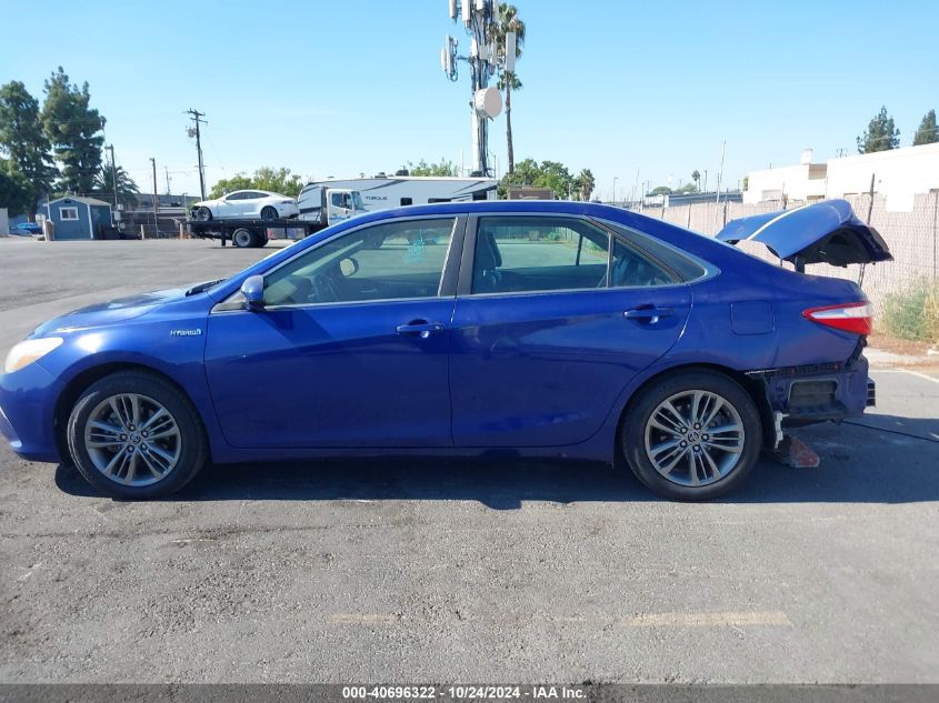 2015 Toyota Camry Hybrid Se VIN: 4T1BD1FK3FU142447 Lot: 40696322