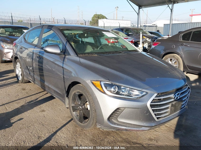Vin: kmhd84lf9ju592084, lot: 41185687, hyundai elantra sel 20181