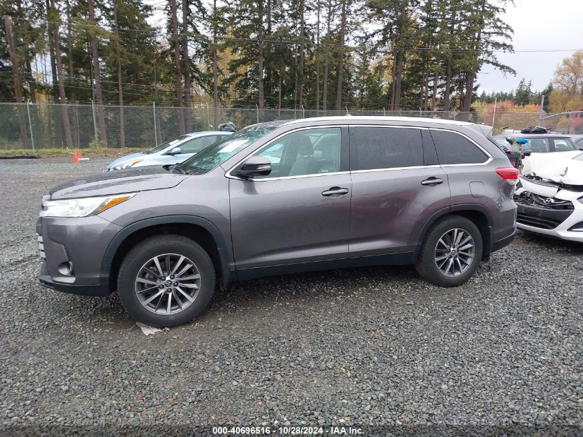 2019 Toyota Highlander Xle VIN: 5TDJZRFH3KS588603 Lot: 40696516