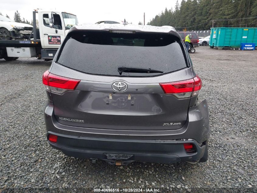 2019 Toyota Highlander Xle VIN: 5TDJZRFH3KS588603 Lot: 40696516