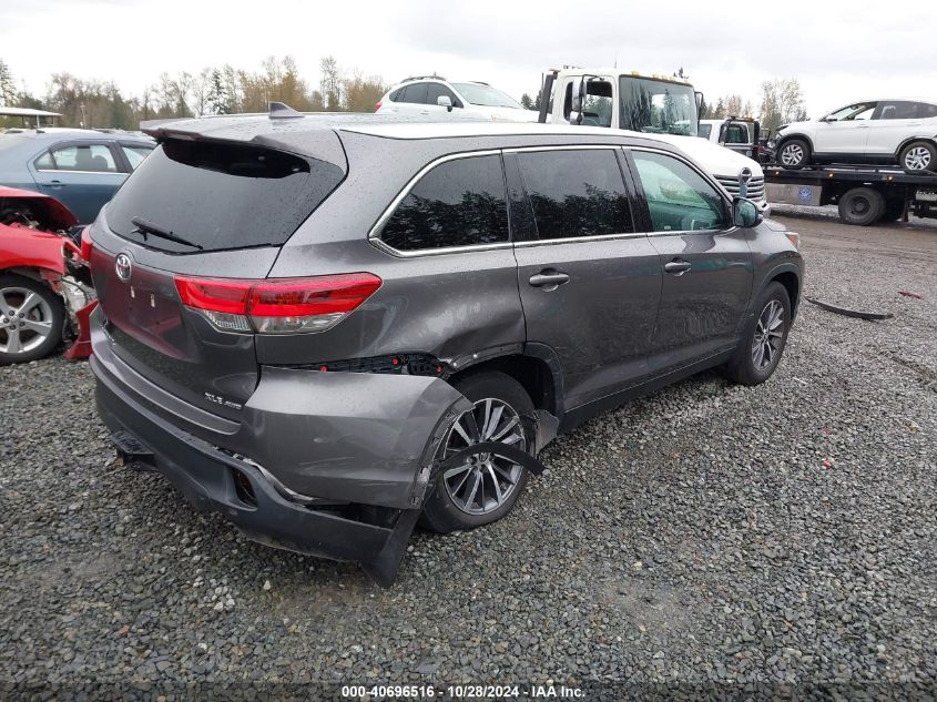 2019 Toyota Highlander Xle VIN: 5TDJZRFH3KS588603 Lot: 40696516