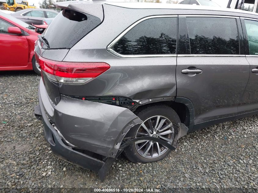 2019 Toyota Highlander Xle VIN: 5TDJZRFH3KS588603 Lot: 40696516