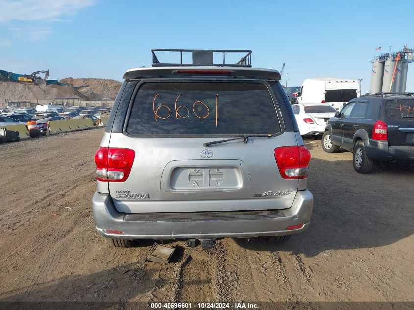 2007 Toyota Sequoia Limited V8 VIN: 5TDBT48A17S289756 Lot: 40696601